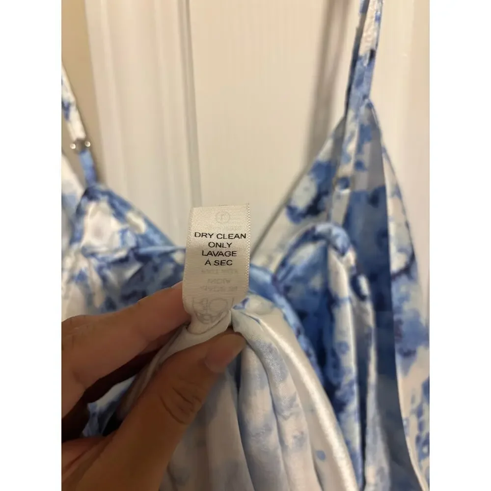 Beach Riot bathing suit cover dress blue and white sz L